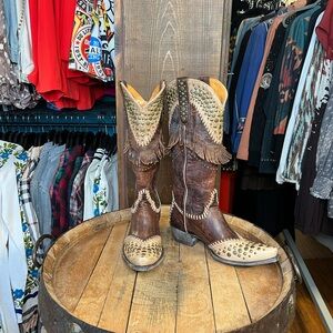 Old Gringo Brown and Tan Heeled Boots